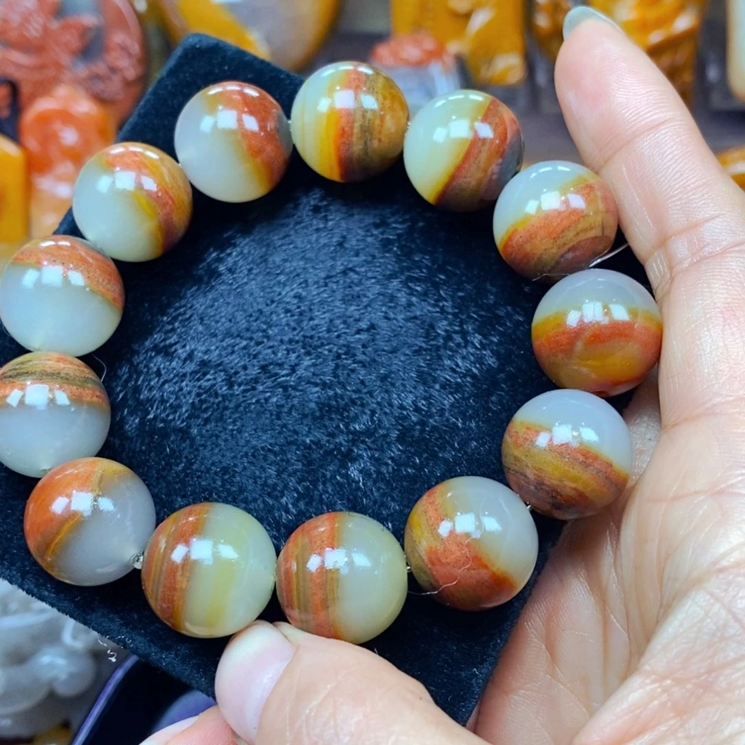 钛钢石英质玉（黄龙玉）吊坠(不含链)