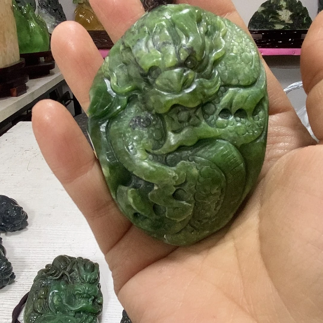 和田玉未镶嵌挂件