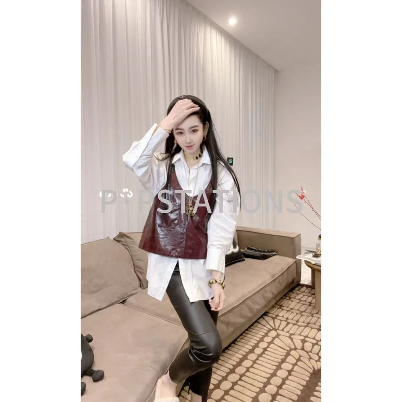 PP 2025｜在逃公主 海宁绵羊皮真皮女马甲柔软雅丹风