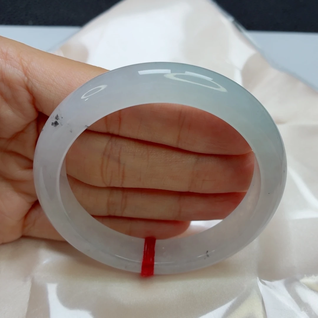 未镶嵌手镯翡翠格****t老坑56圈冰透飘墨花010强推