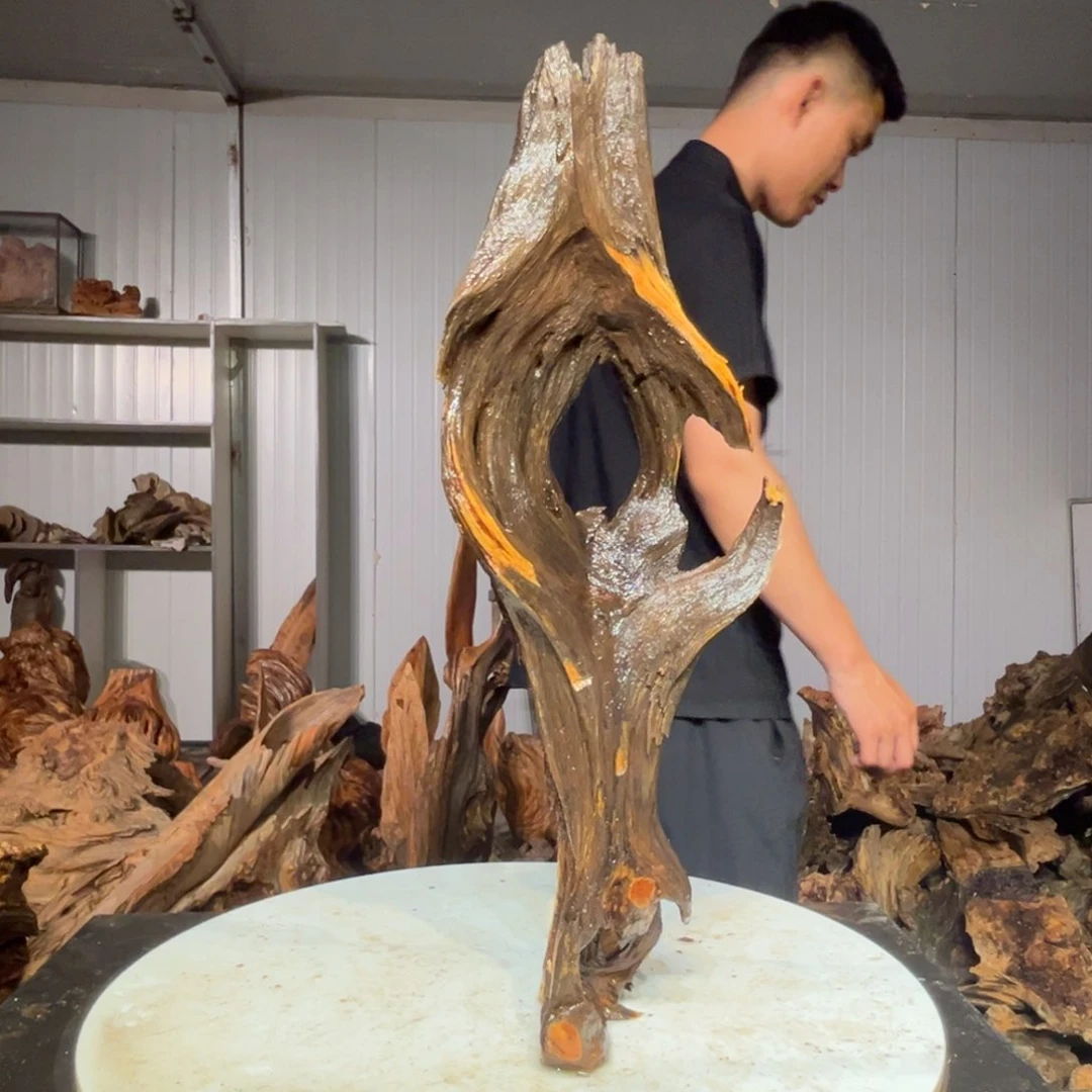 尚***_木材猛子琥珀木摆件51