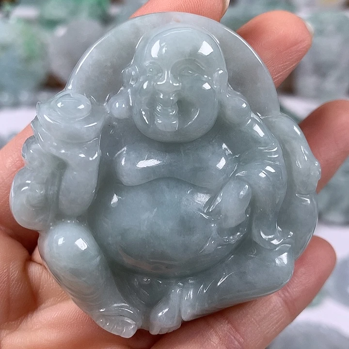 翡翠未镶嵌颈饰逍遥佛福利卡顿12.6