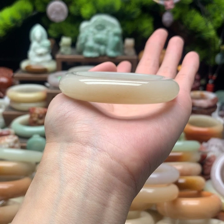 查罗石合金手镯（开口镯）53.8