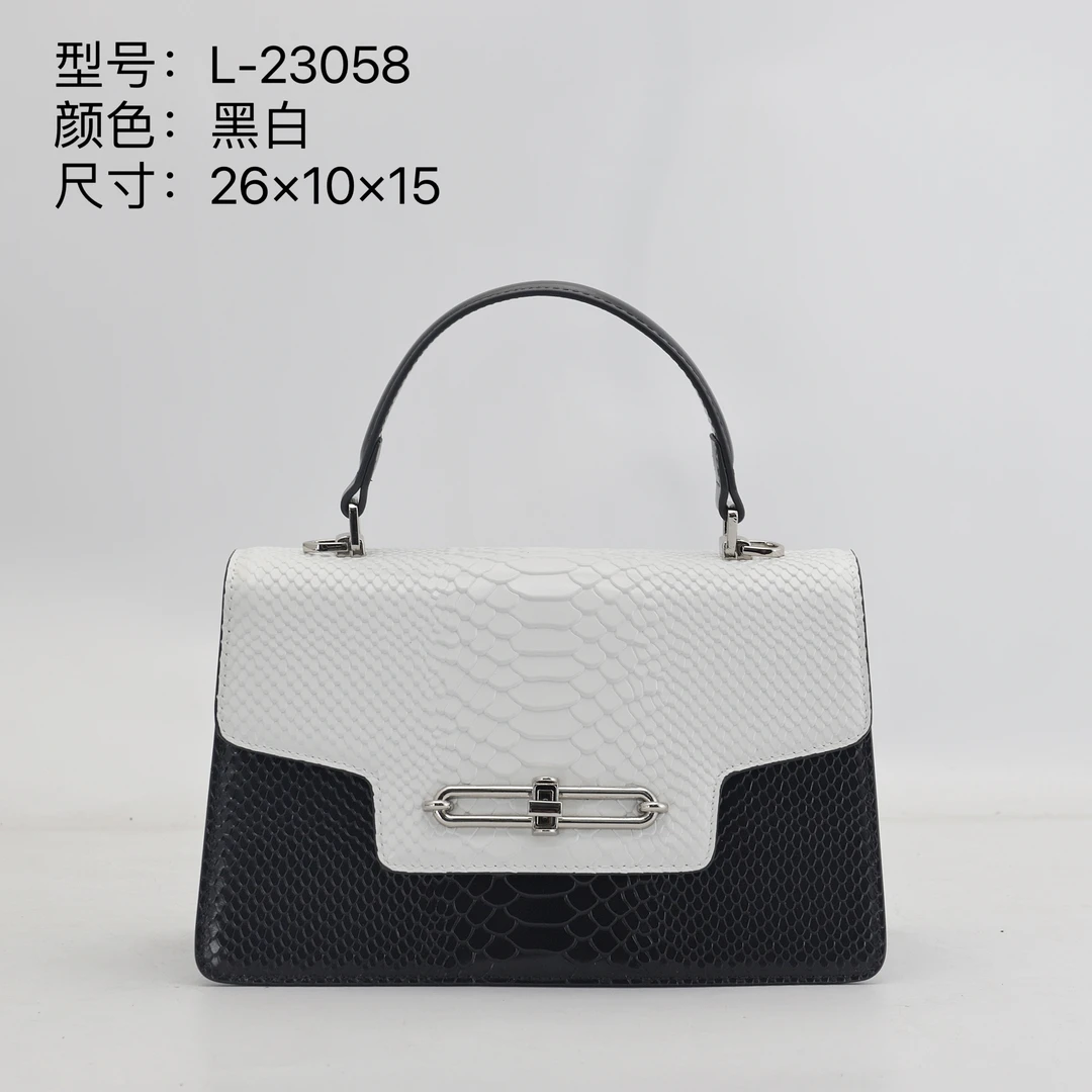 帕克保罗头层牛皮小方包白色时尚百搭女士真皮简约经典小众肩包