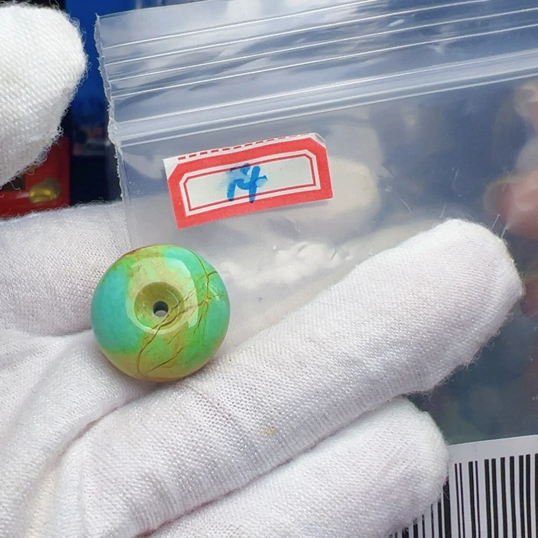 未镶嵌绿松石珠宝奇石5*0