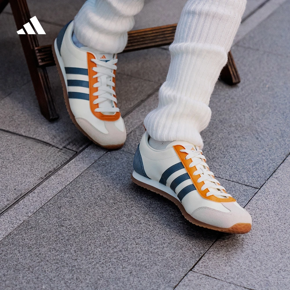 阿迪达斯「冰淇淋T头鞋」VS JOG 2.0复古薄底运动鞋adidas JS1034