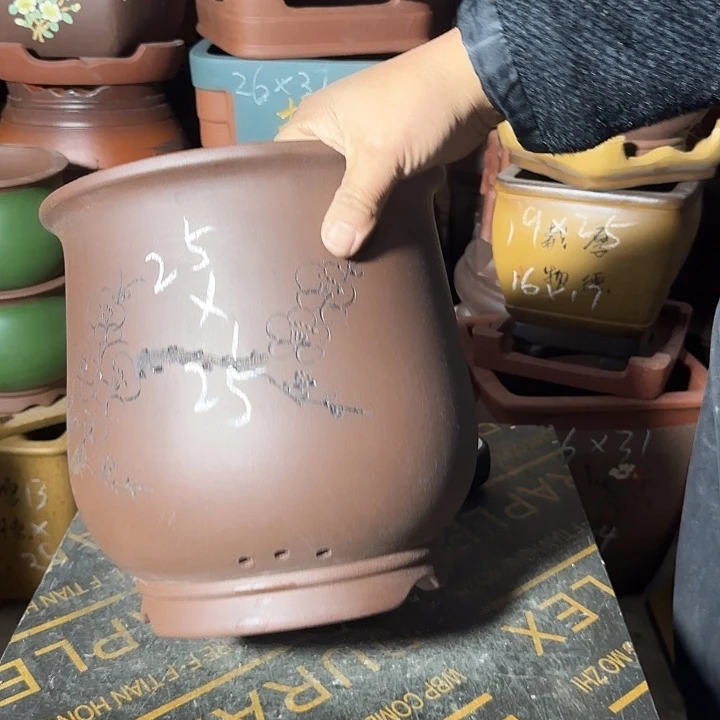 紫砂花盆紫砂花盆