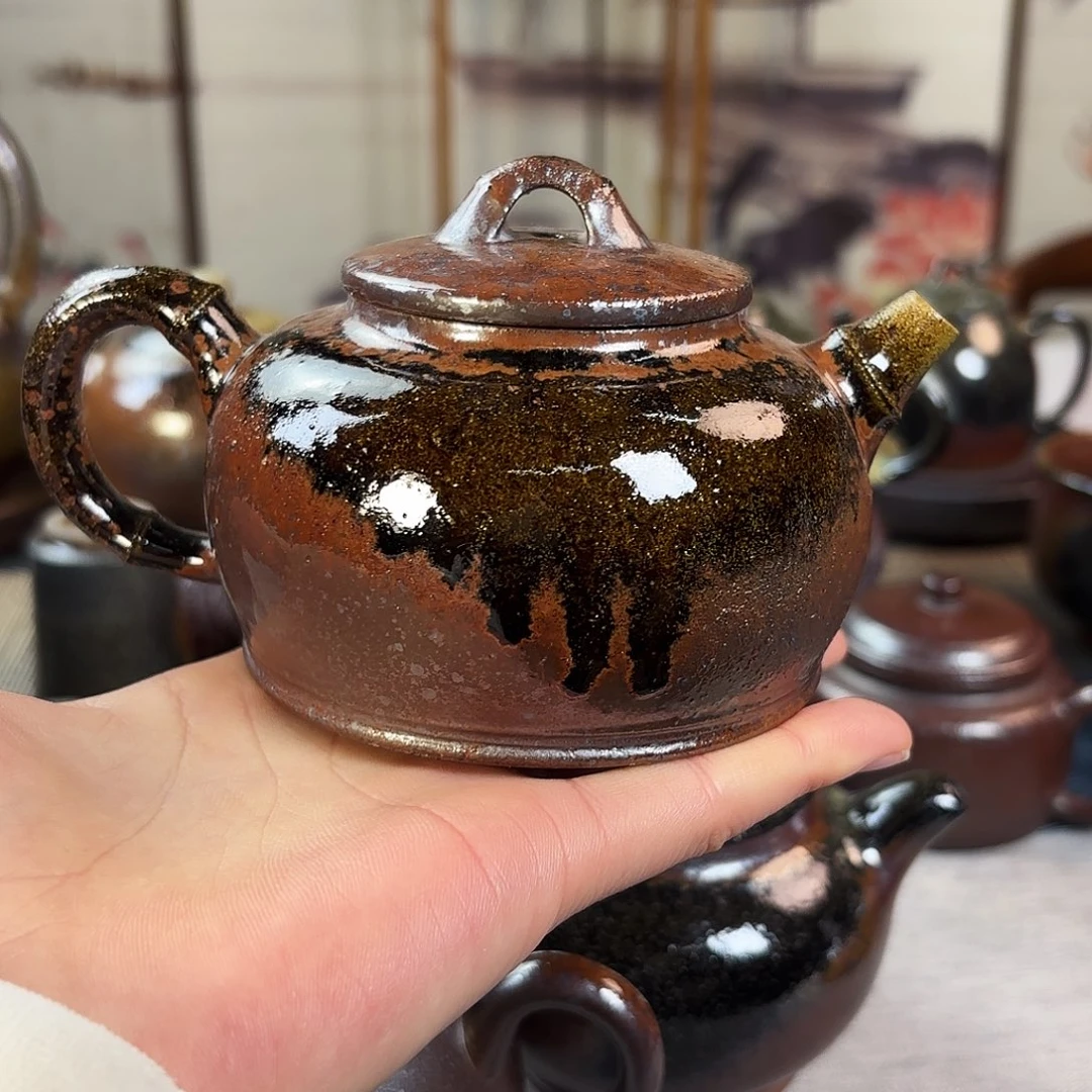 壶柴烧紫砂天青竹节