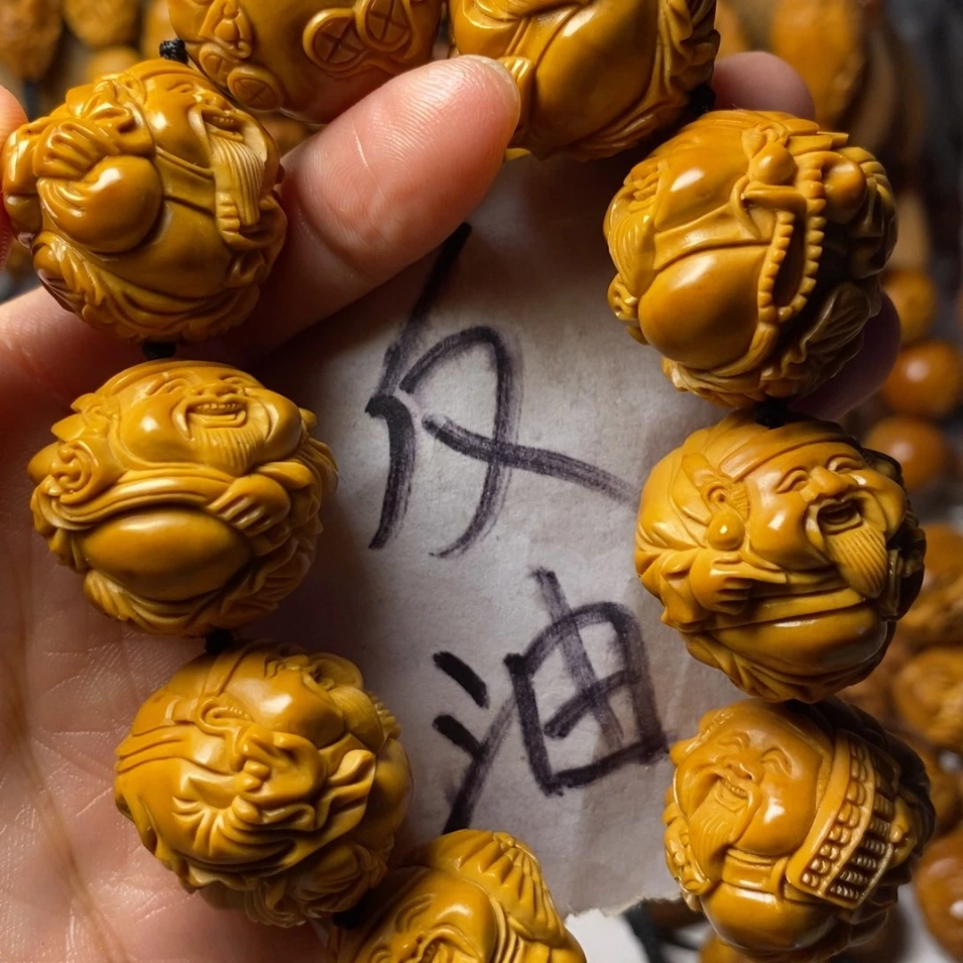 韩***4橄榄核手串/手链上色财神精品