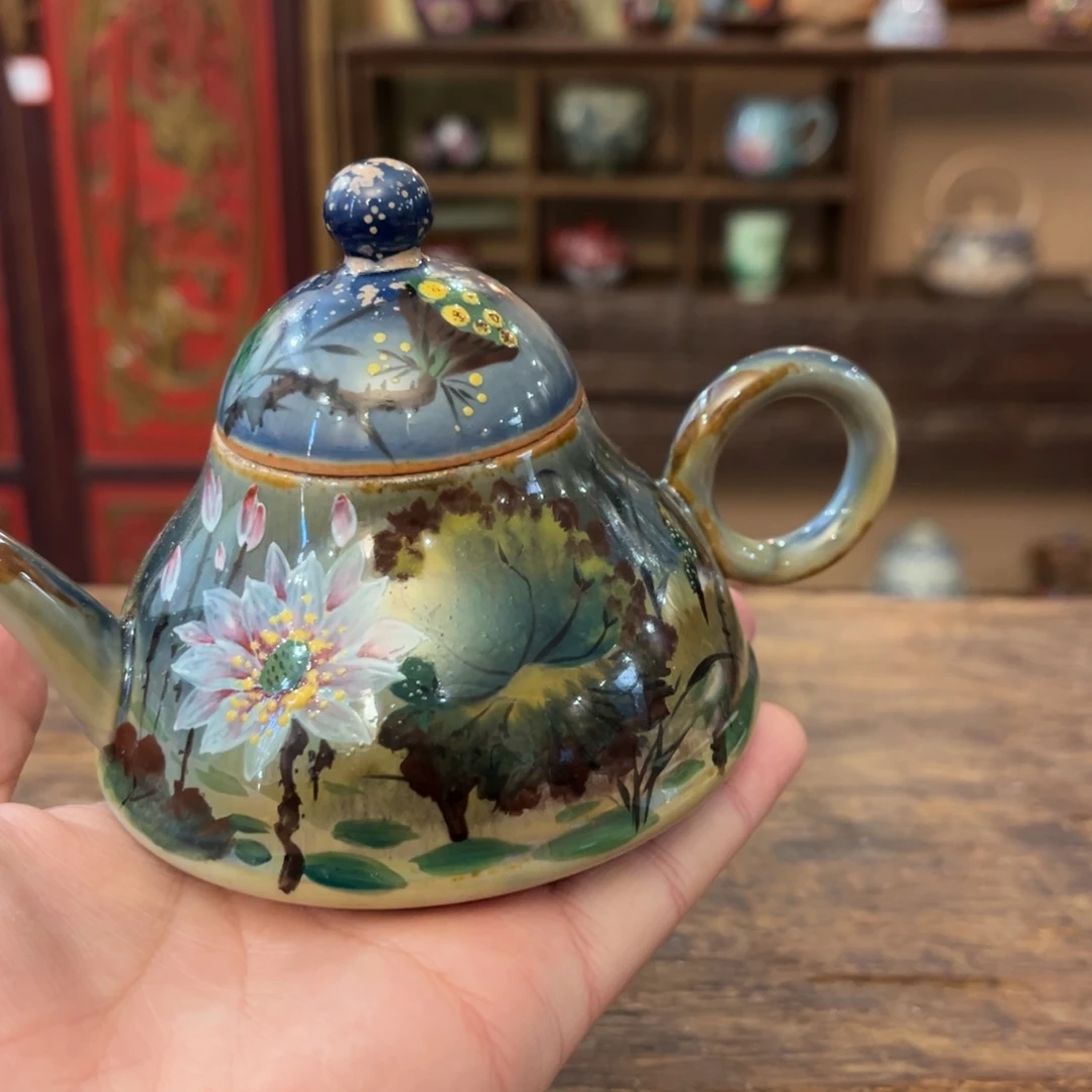 好***妈柴烧手工手绘陶瓷