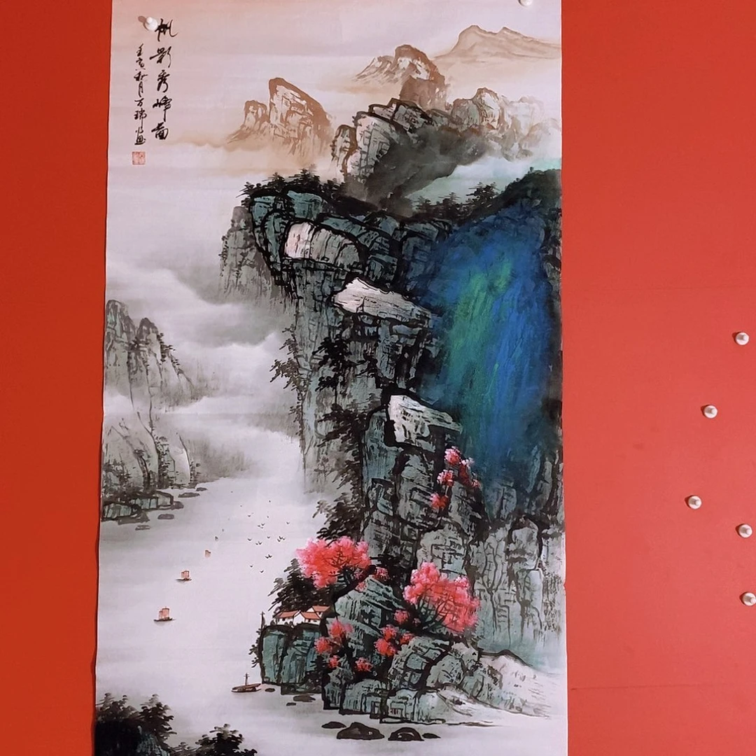 国画山水花鸟国画作品