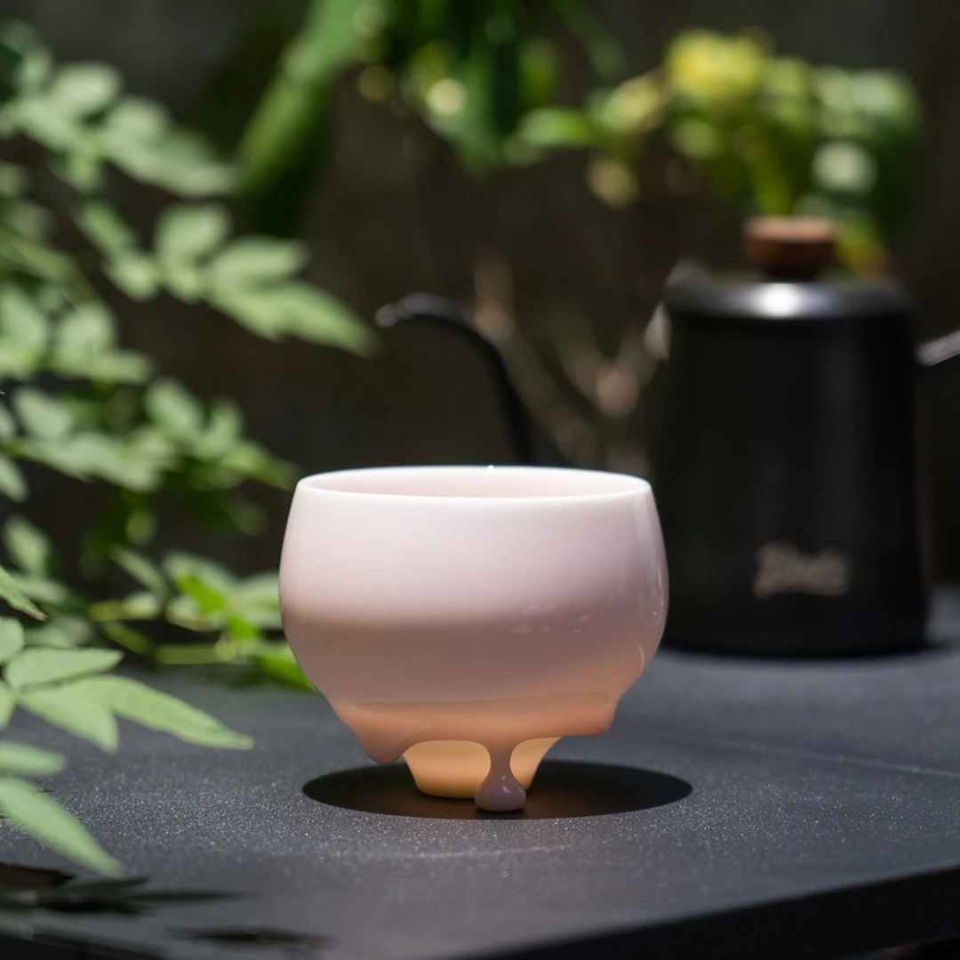 咖啡杯品鉴杯创意粉色陶瓷个人杯流釉杯手握杯家用随手杯主人杯