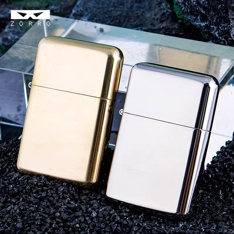 ZORRO/佐罗790原铜光板煤油打火机铜壳铜芯薄款送男女士礼品款