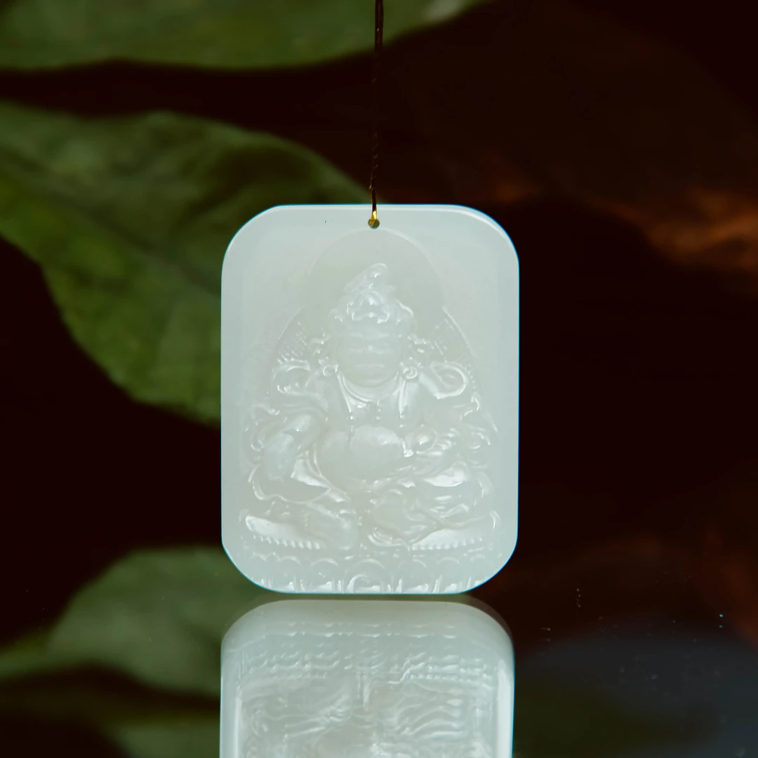 【峰哥撩玉】和田玉黄财神吊坠