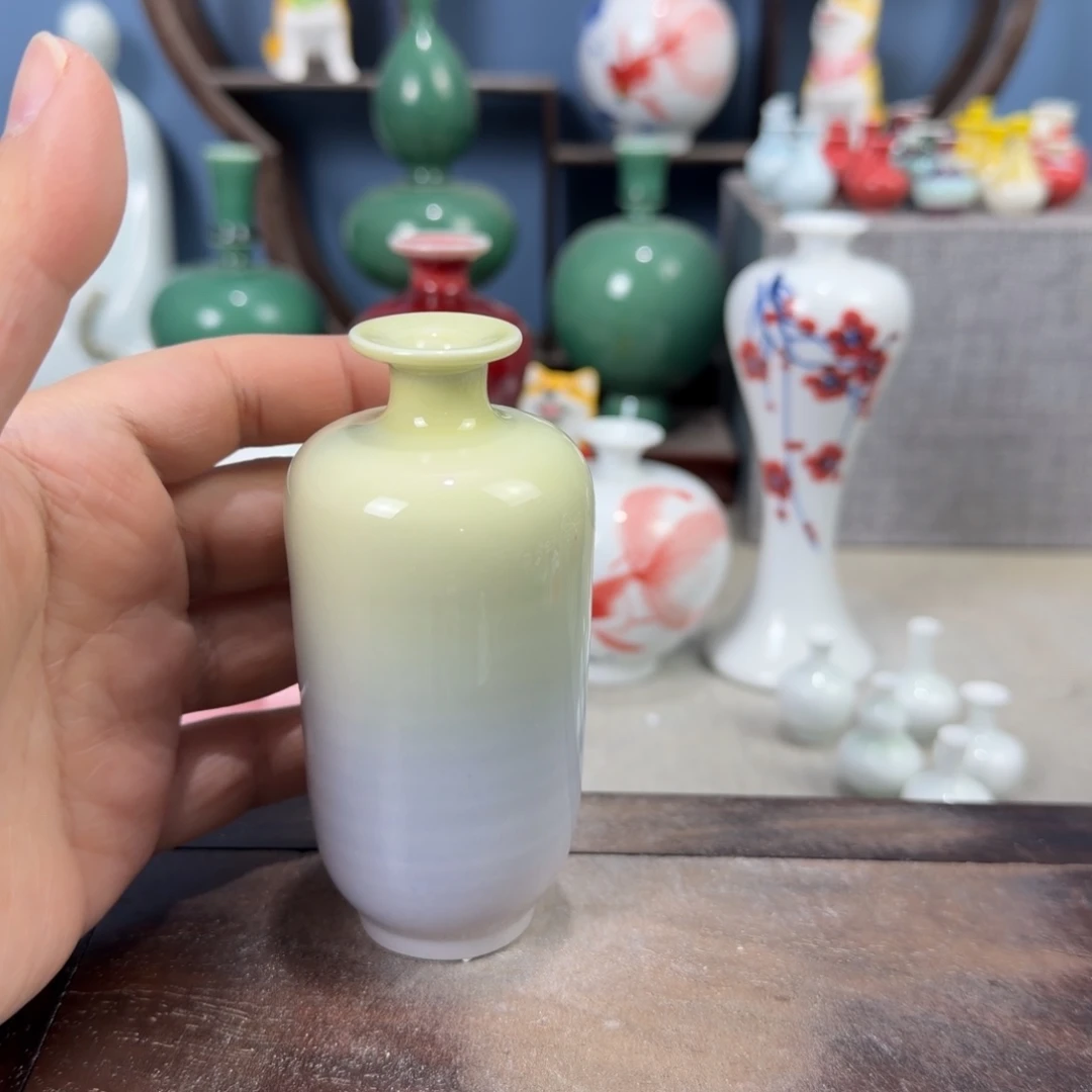 陶瓷手工小花器摆件