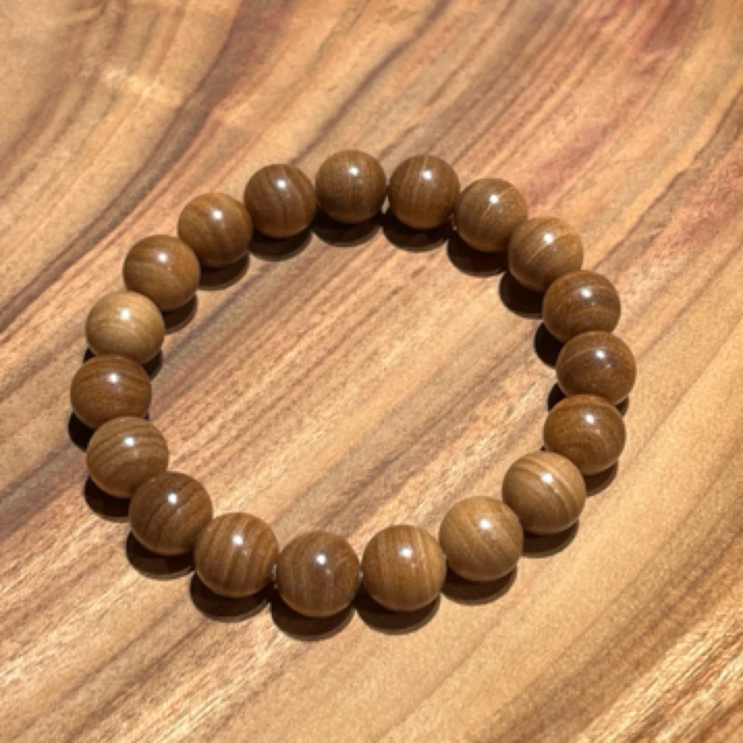 印度正区老山檀手串【1.0圆珠单圈】焦糖香