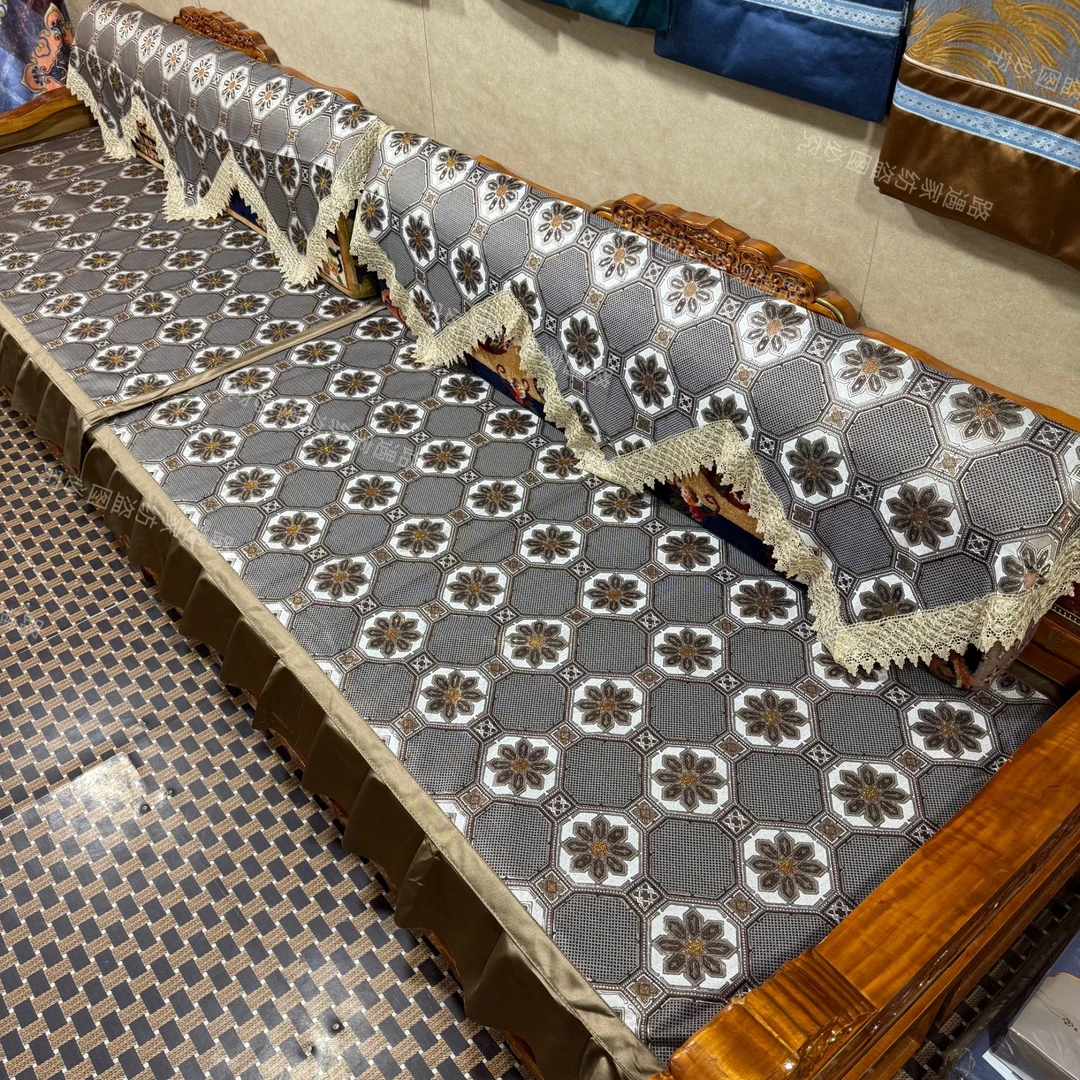 新款防滑藏式床垫沙发垫卡垫雪尼尔提花加厚经典拉萨发货西藏邮政