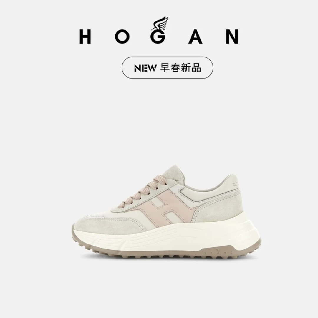 【檀健次同款系列】HOGAN女鞋2025早春新品H Patch系列H669厚底鞋