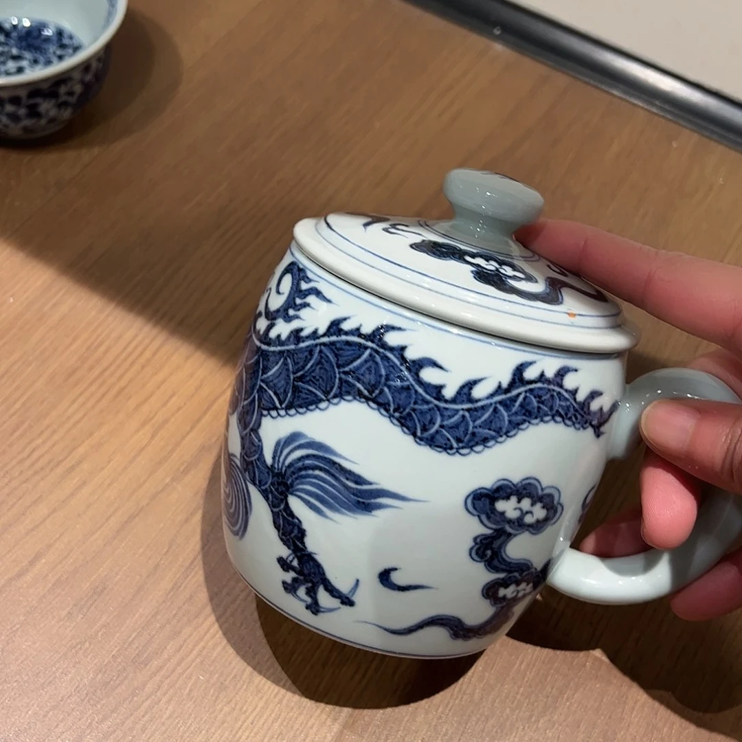 元青拙手仿元青花办公杯