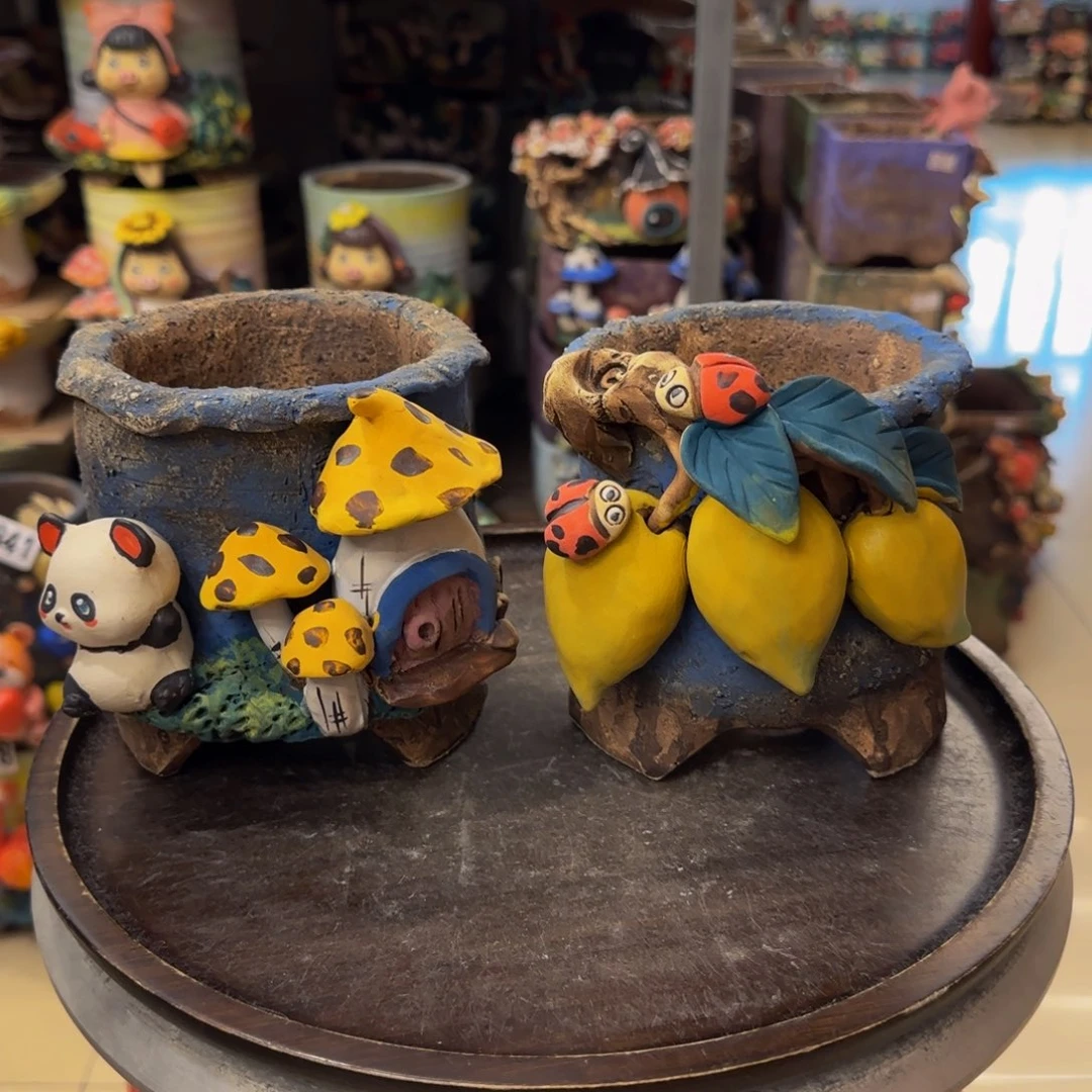 【闪购商品】清*粗陶手捏