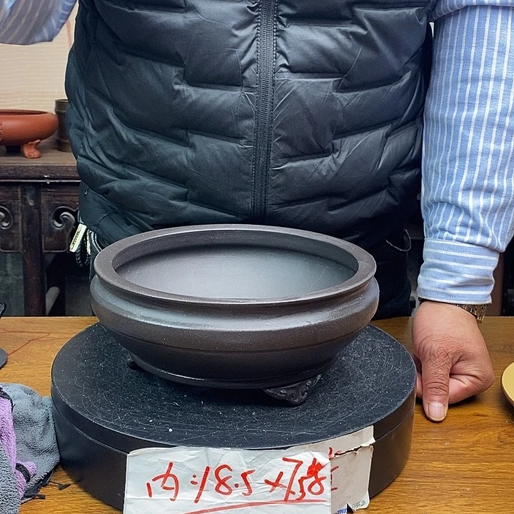 紫砂花盆货号一只YJ56