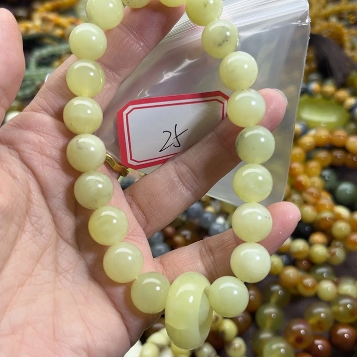 蛇纹石玉未镶嵌手链