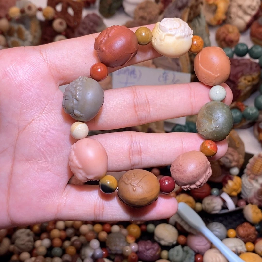 石英质玉（阿拉善玉）手串未镶嵌