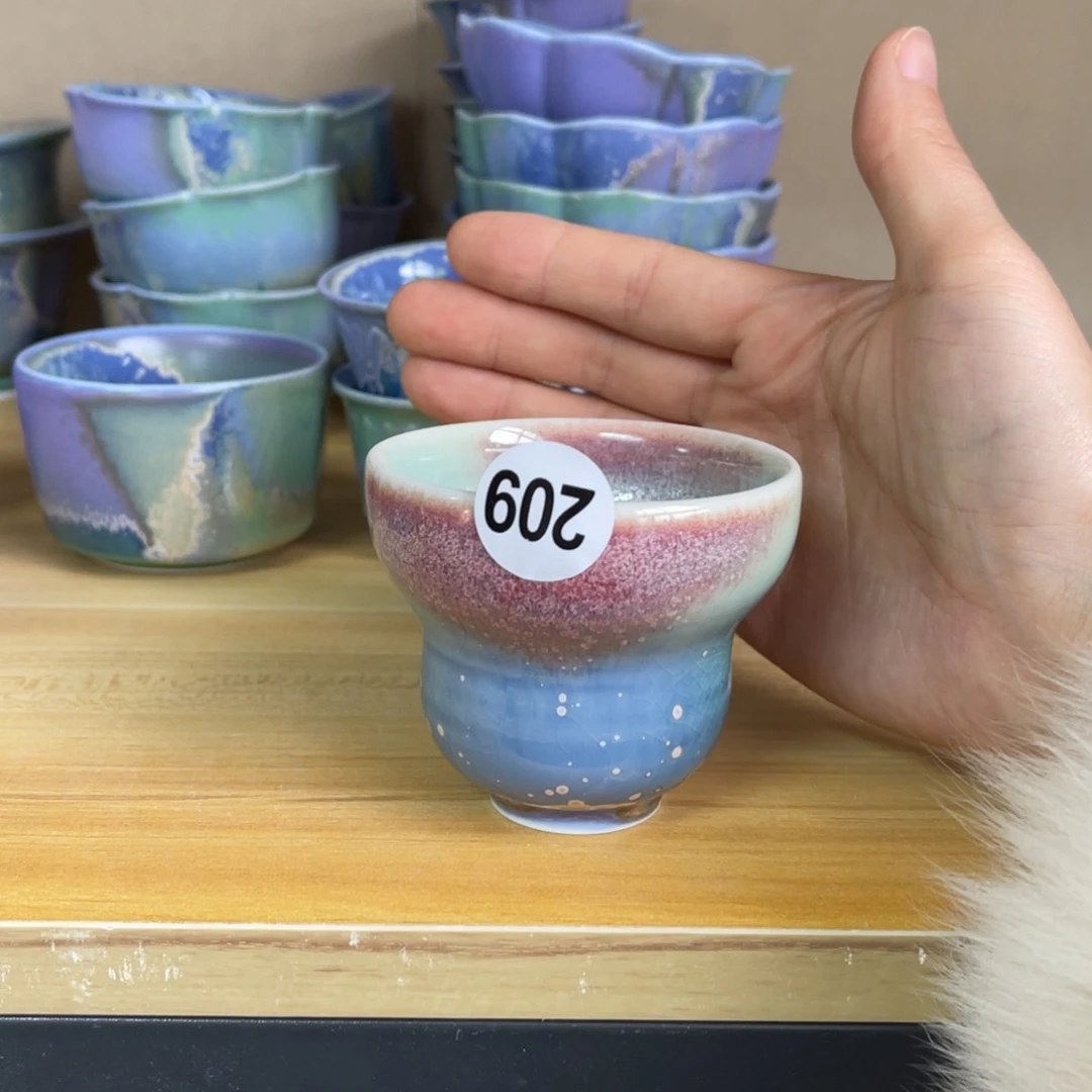 摆件轻**写木夕陶瓷手工茶器