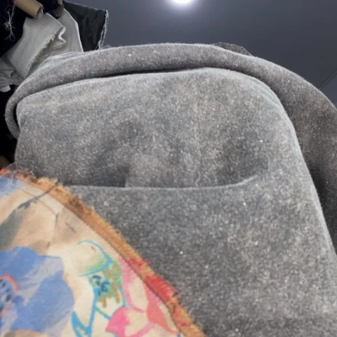 无纺布瑞*三米荷花香云纱布料