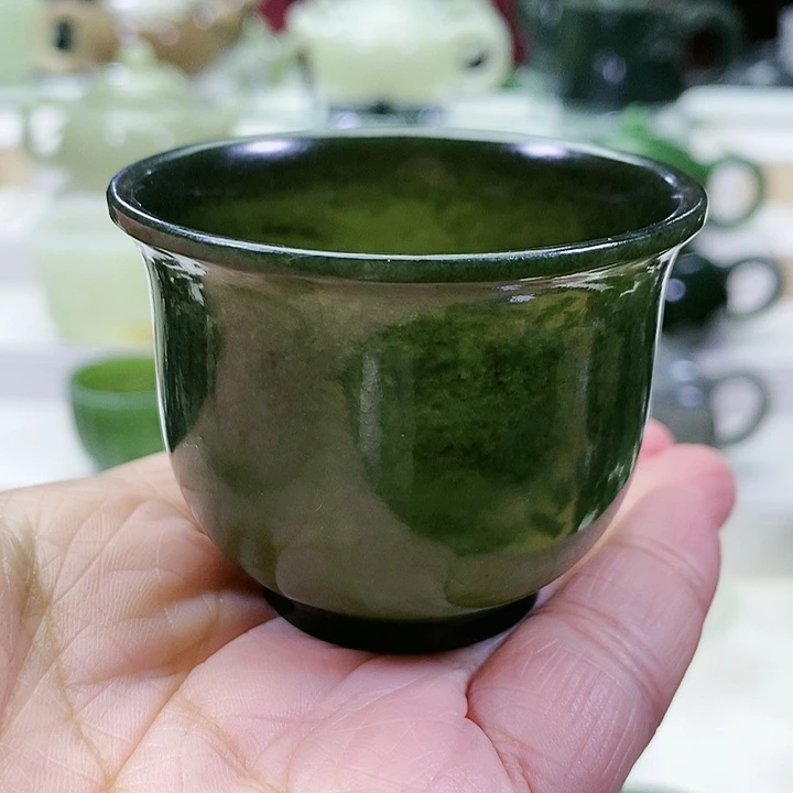 未镶嵌和田玉挂件茶杯80m l