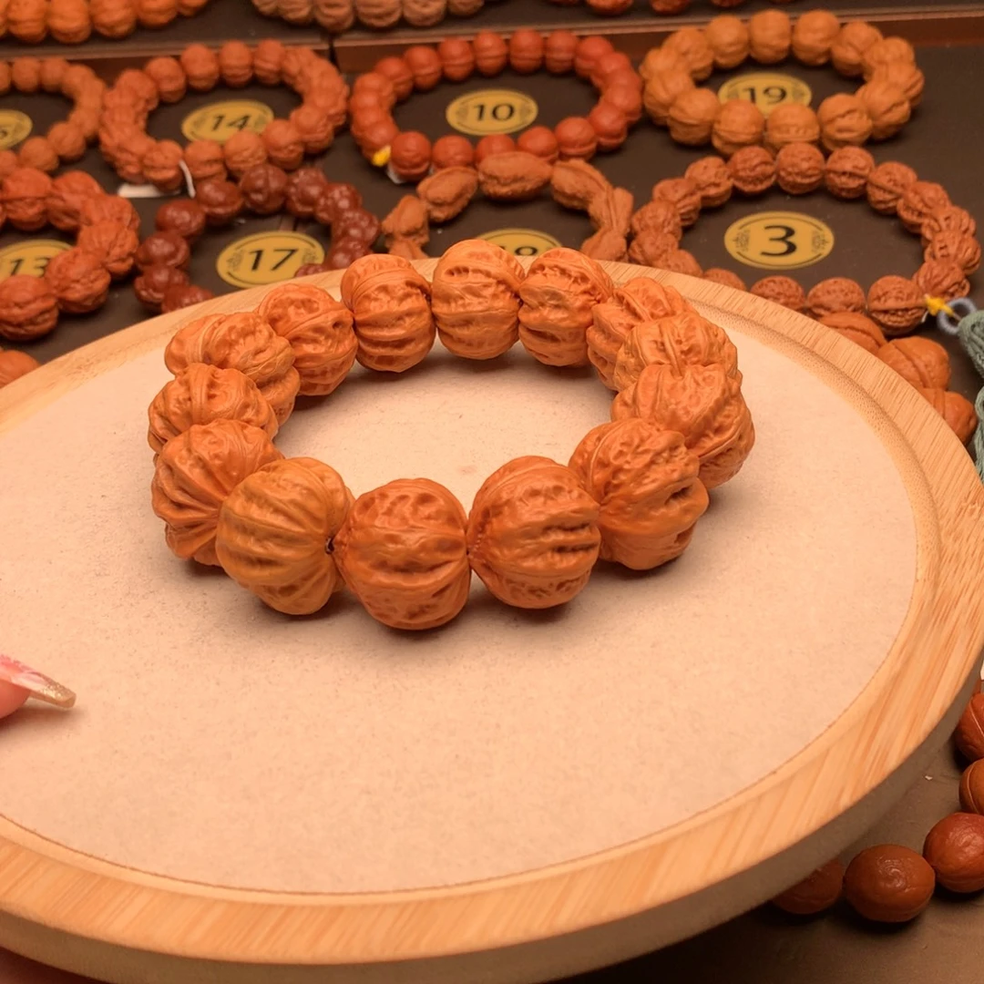 文玩核桃手串粗筋磨盘