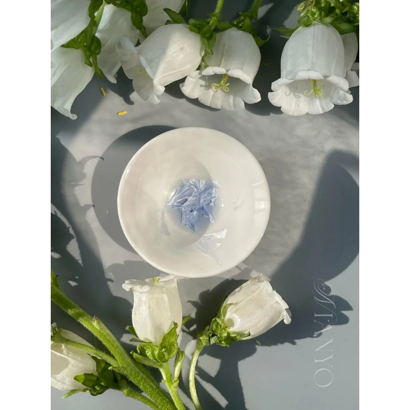 廿釉 Q.151-27 f 月光烟青小斗笠 陶瓷 主人杯 茶杯 礼物