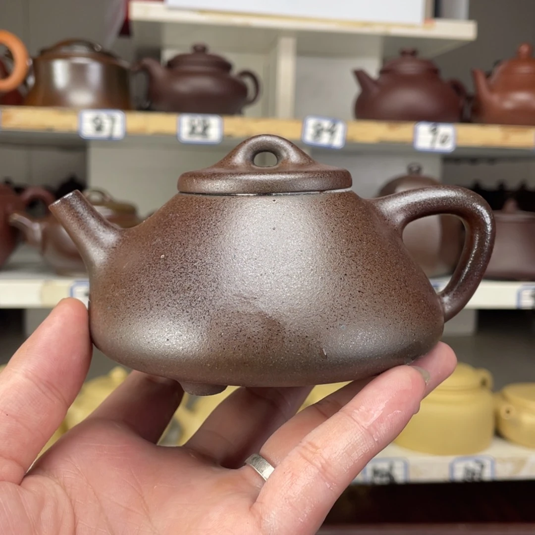茶壶紫砂紫泥柴烧半手240毫升