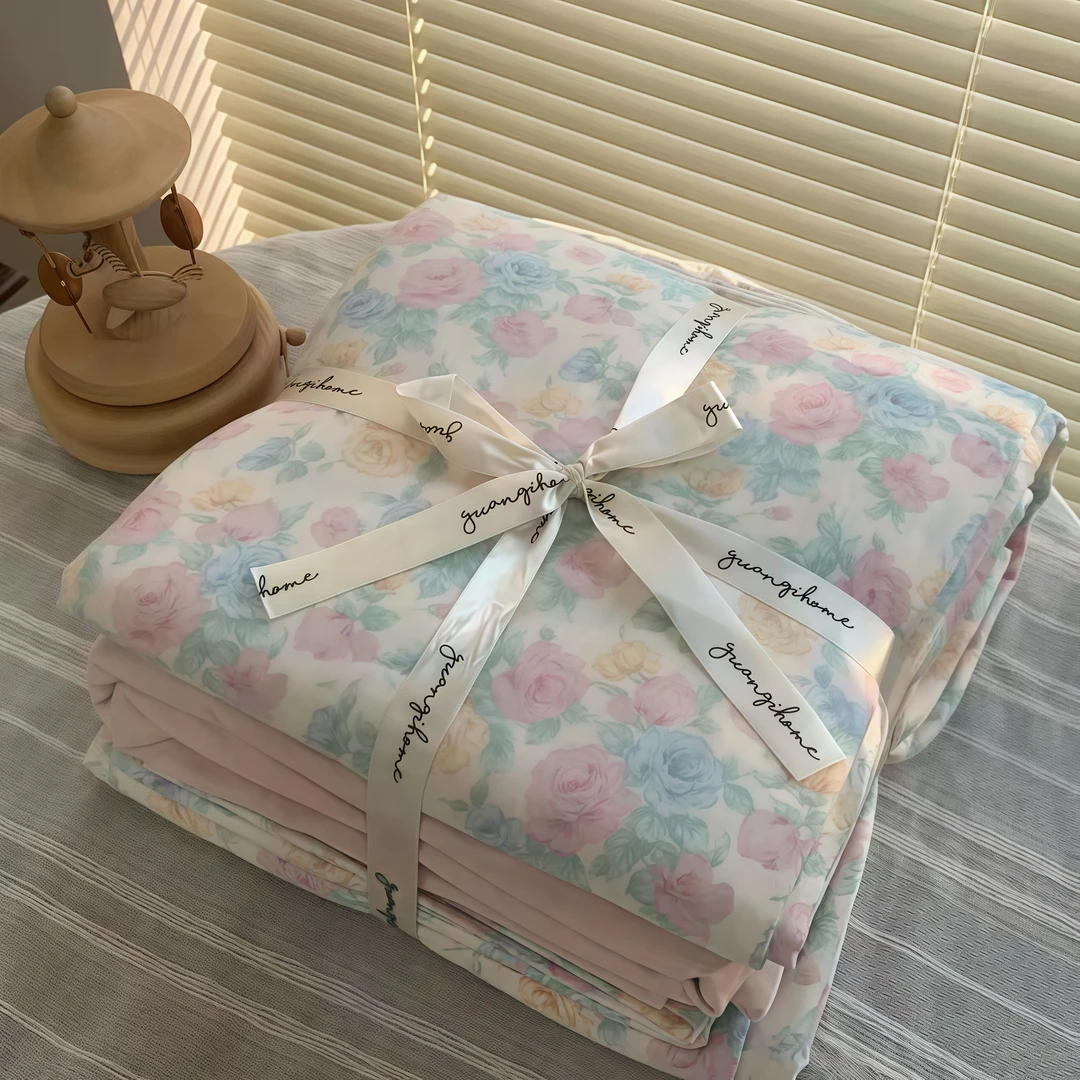 白月光清新碎花款亲肤四件套200*230