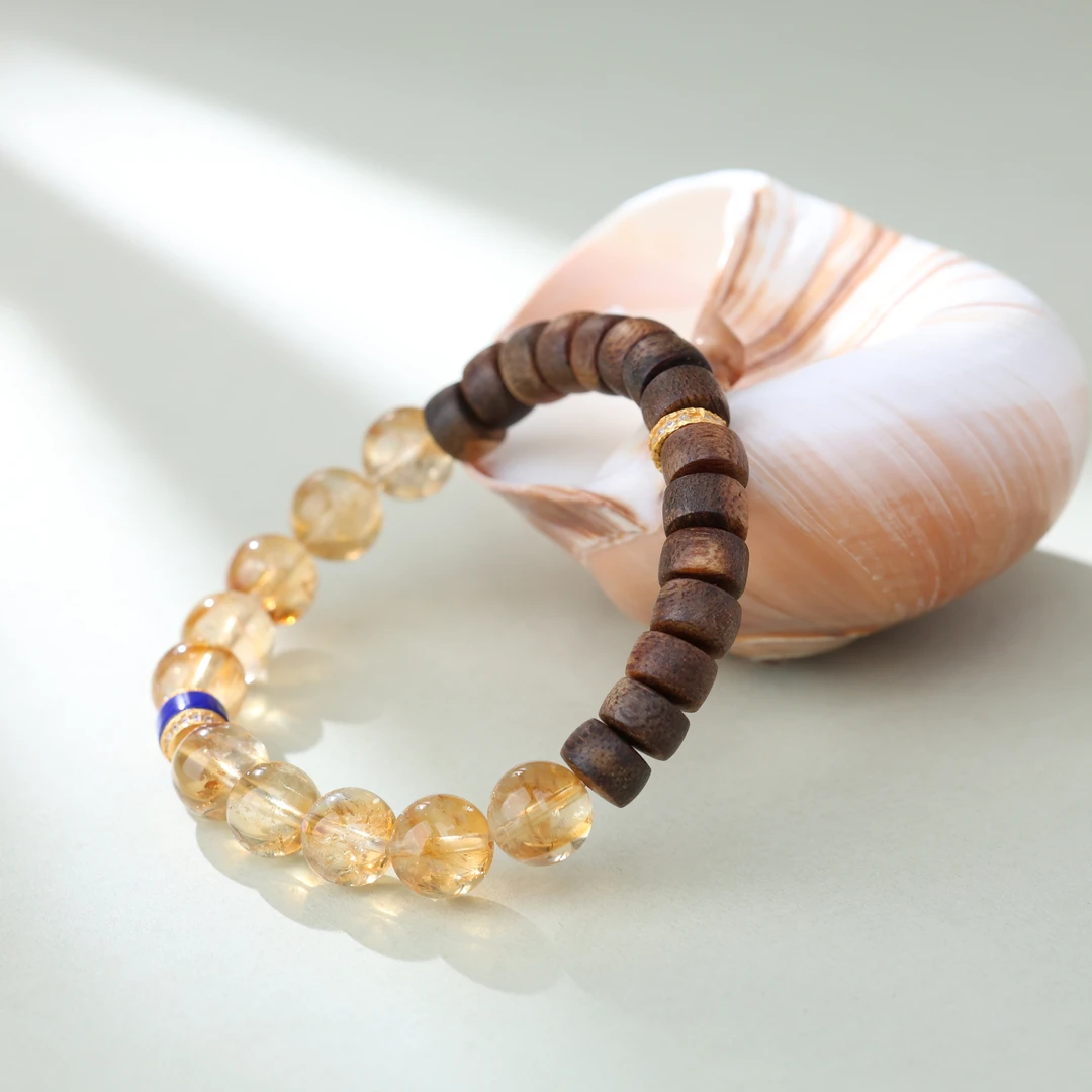 【央博玉】925银黄幽灵沉香手链-YB93820169-多样性发一|BSJ3