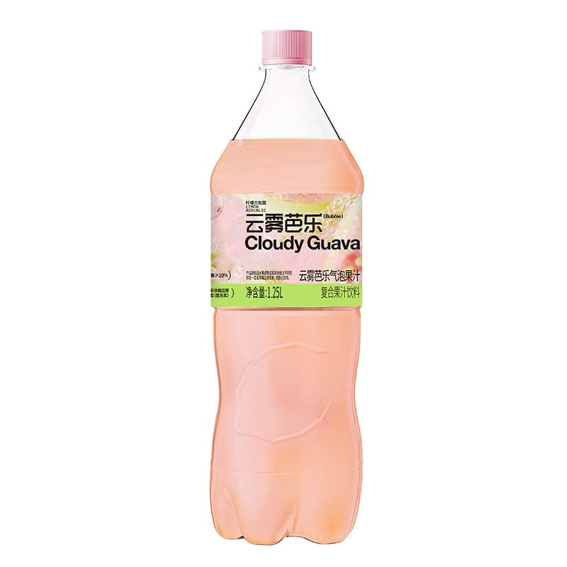 柠檬共和国云雾芭乐气泡果汁1.25L