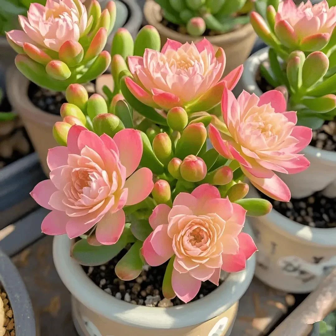 【四季开花】新品紫月寒多肉球驱蚊四季开花重瓣大花浓香型花卉盆