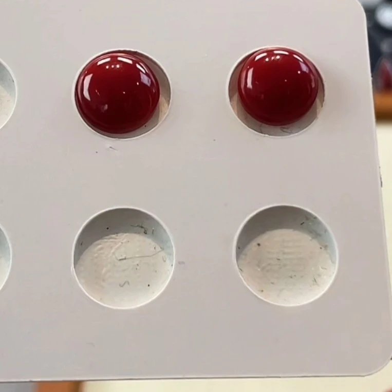 天然宝石红珊瑚戒面