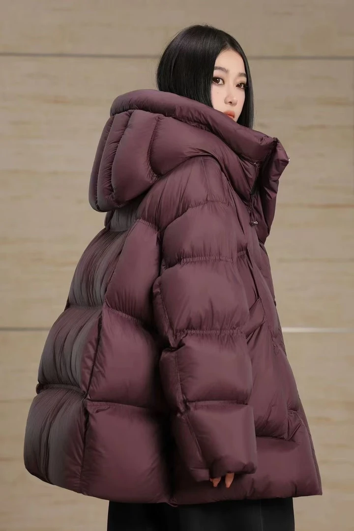 TY8916【国标鸭绒】泡芙欧版韩版宽松小个子保暖时尚百搭羽绒服