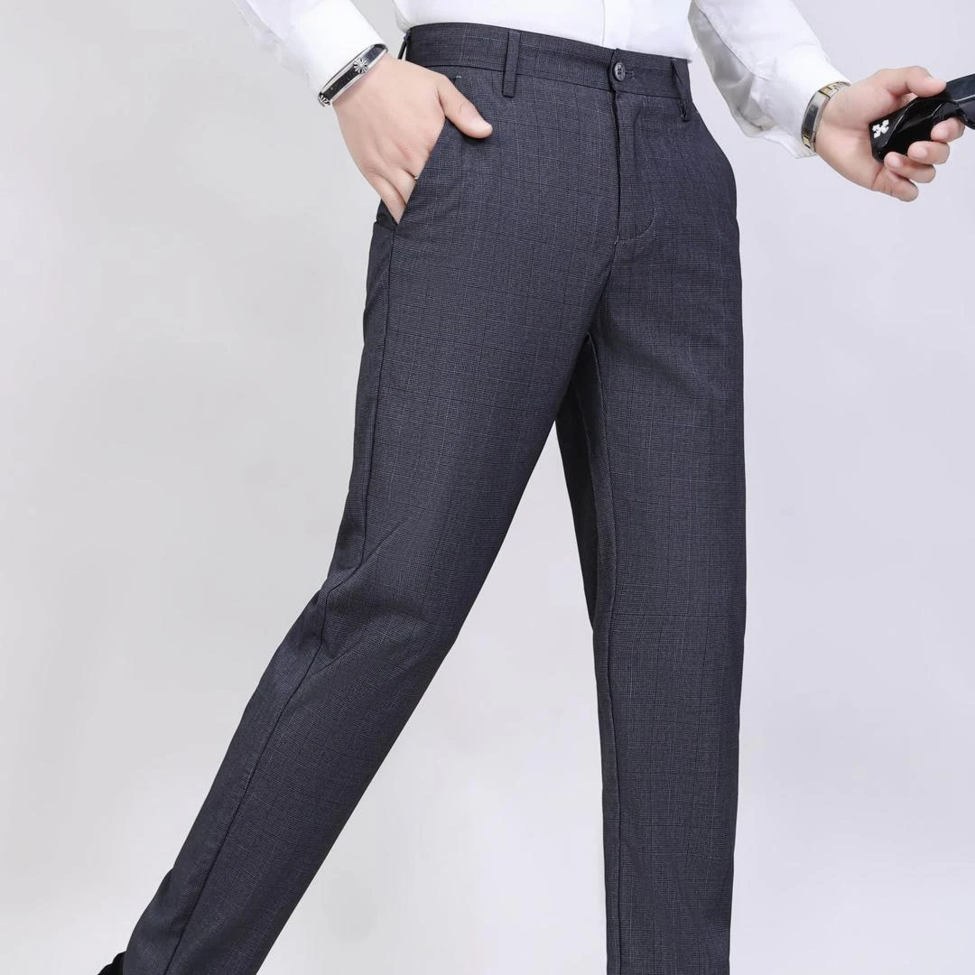 夏季男士时尚格子百搭商务休闲裤（299028）