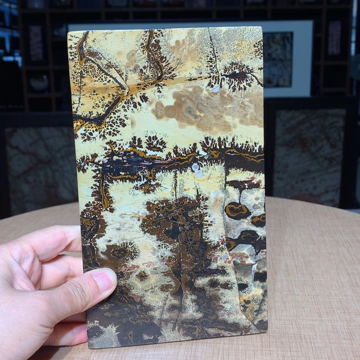 广西国画石摆件，观赏收藏