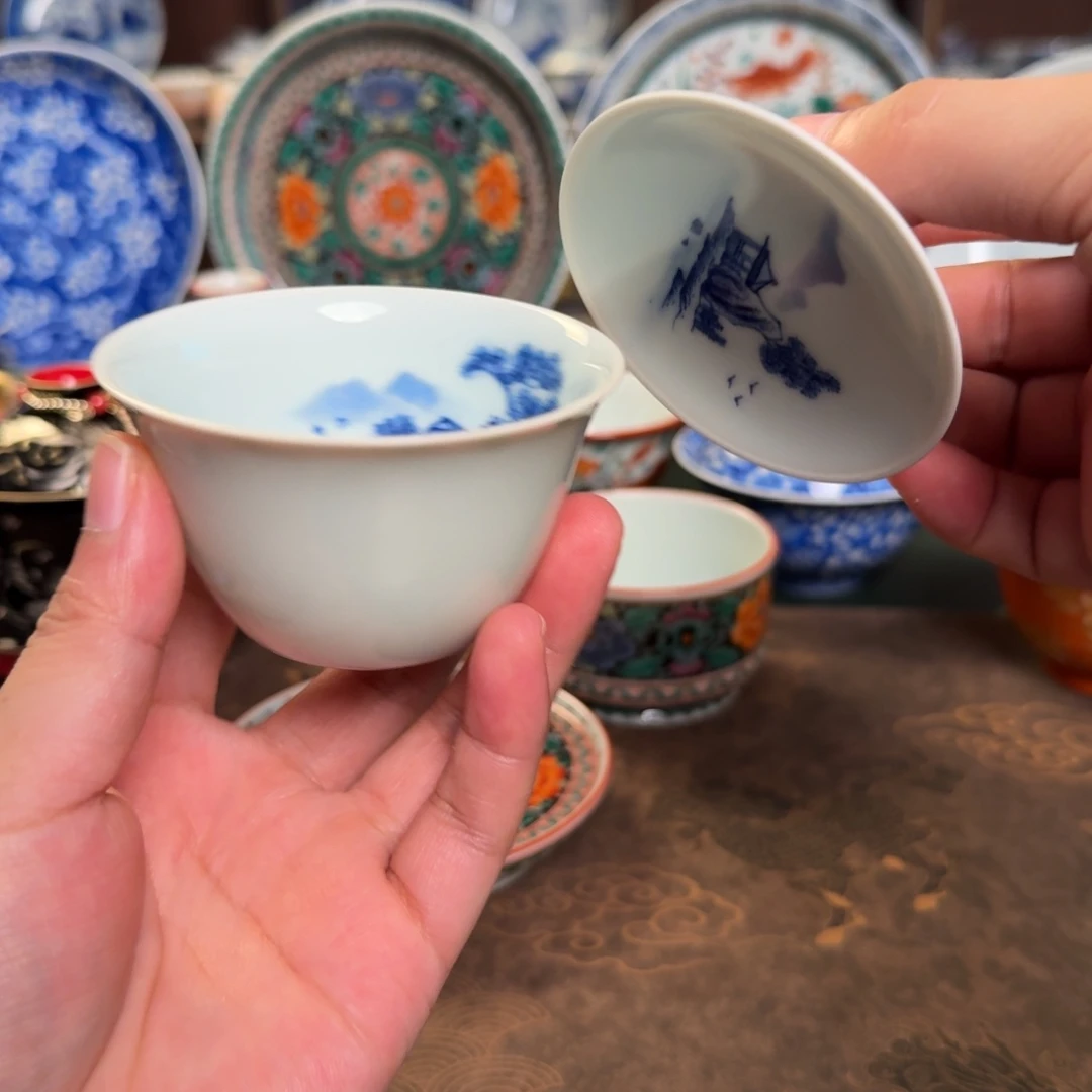 一***亿纯手工手绘陶瓷茶具