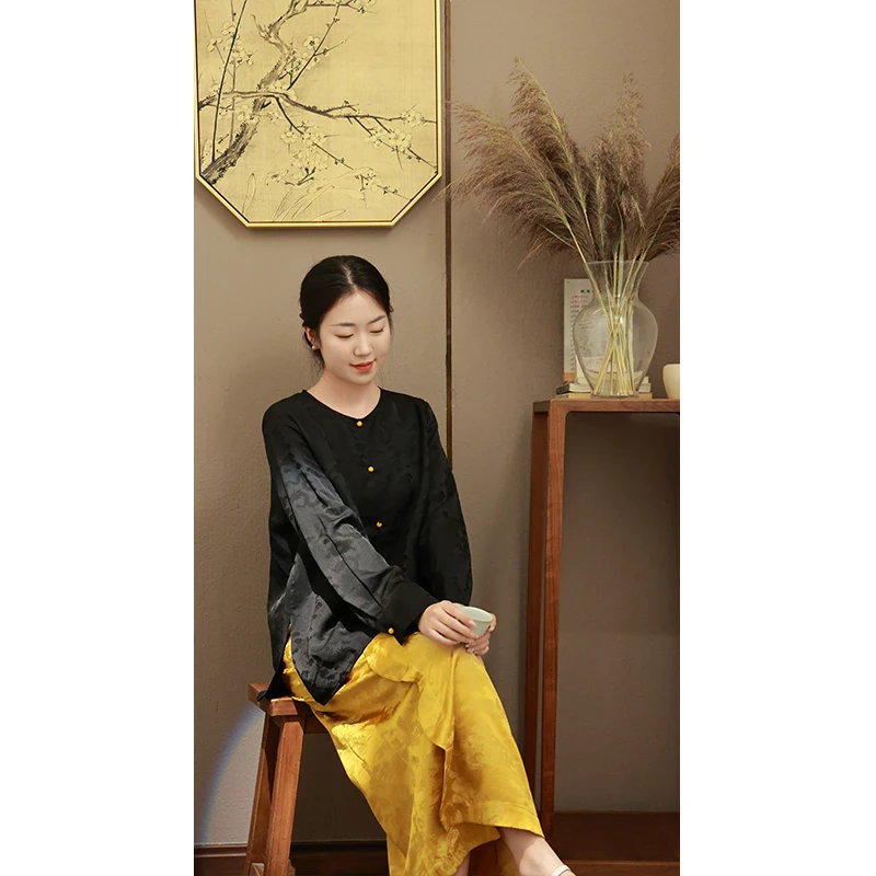 【2025门店同款】半裙（24706844-棣棠-结缘款）