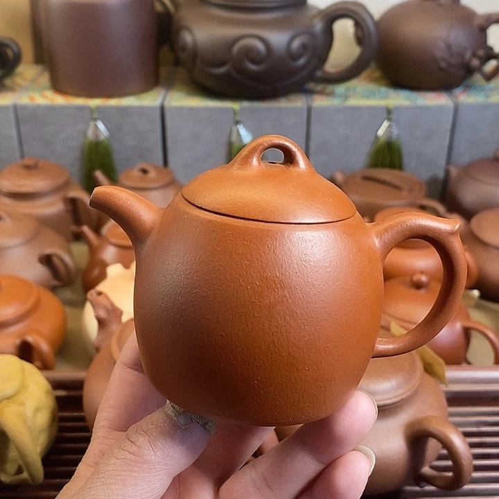 茶壶紫砂全手工全手工朱泥秦权150cc微瑕