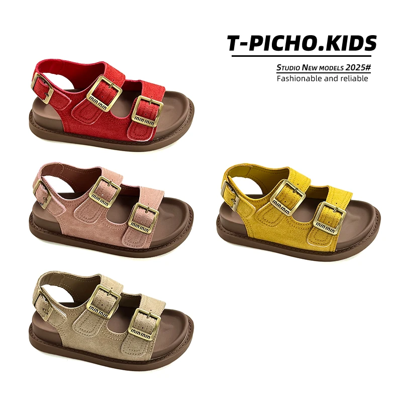 儿童凉鞋2025夏季新款女童休闲鞋韩版男童轻便软底沙滩鞋-2988