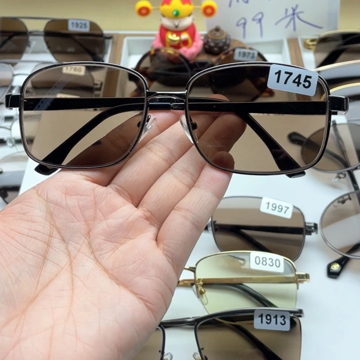 茶水晶全框眼镜 1745