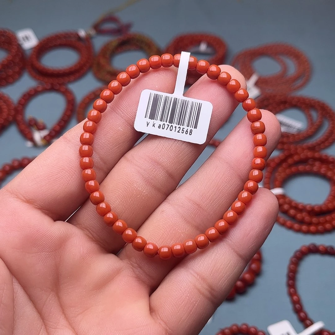 ＠***果南红玛瑙未镶嵌手链精工老型卡4十