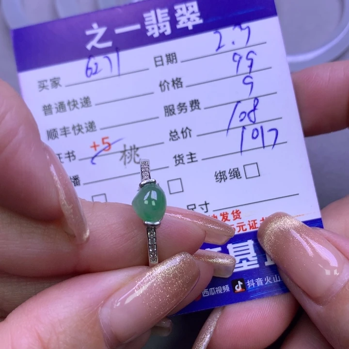 翡翠颈饰银S925镶嵌用****9