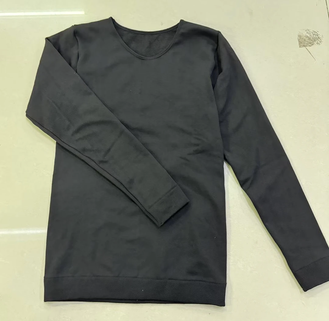 1166 【两件】男女同款黑色加绒卫衣 F28