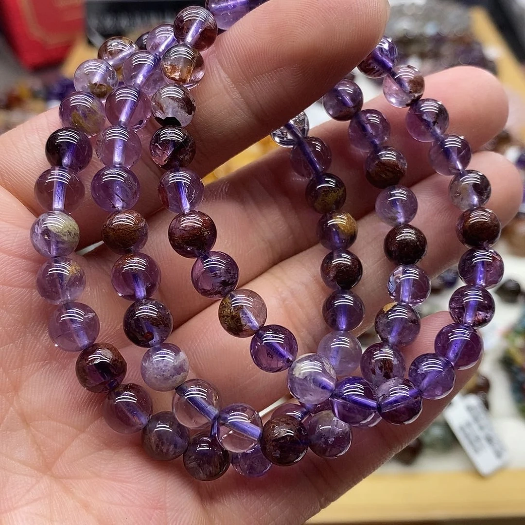 水晶手链未镶嵌多样性发货发一条